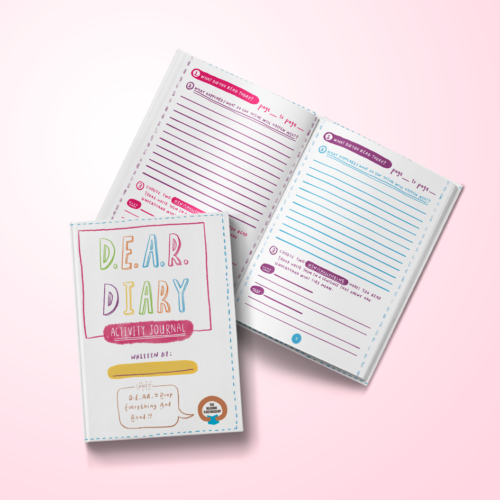 A photograph of the D.E.A.R. (Drop Everything and Read) Diary activity journal.